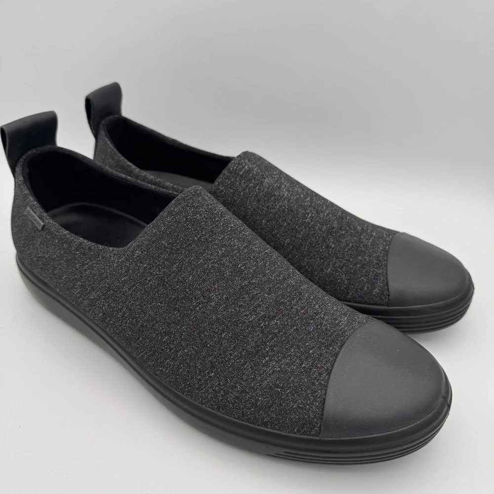 Ecco Women's 10 41 Soft 7 Black Low Top Slip On Comfort Shoes Cap Toe Gore‎ Tex